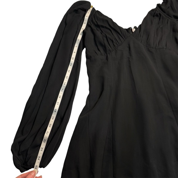 NWT: Abercrombie & Fitch Little Black Dress with Long Puffed Sleeves - Picture 5 of 8